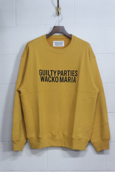 MIDDLE WEIGHT CREW NECK SWEAT SHIRT （YELLOW）