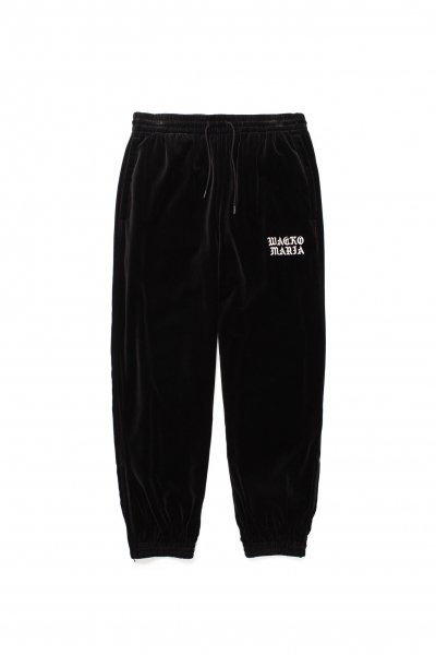 VELVET TRACK PANTS（BLACK）