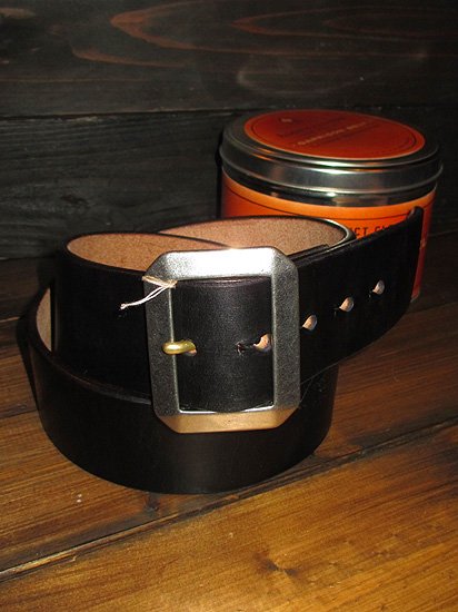 UK BRIDLE LEATHER GARRISON BELT （BLACK）