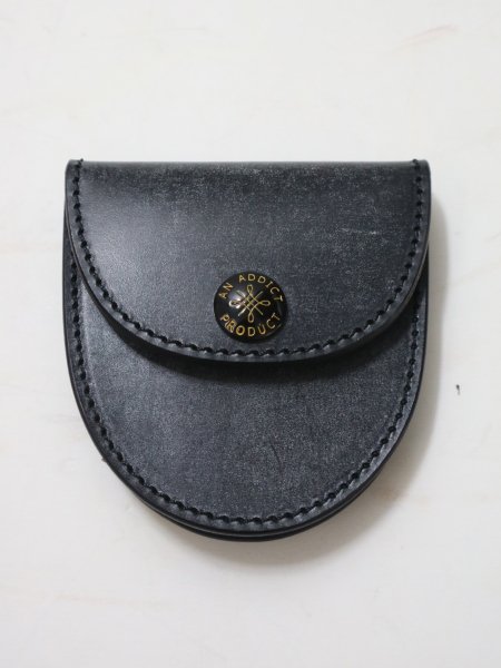 UK BRIDLE LEATHER COIN CASE （BLACK）